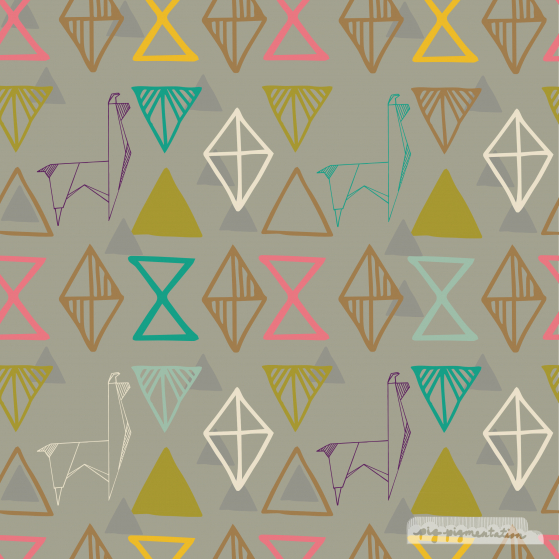 Llami Origami Repeat Pattern Llami Origami Repeat Pattern