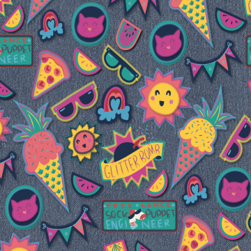 Patches & Pins, Half Drop-Repeat